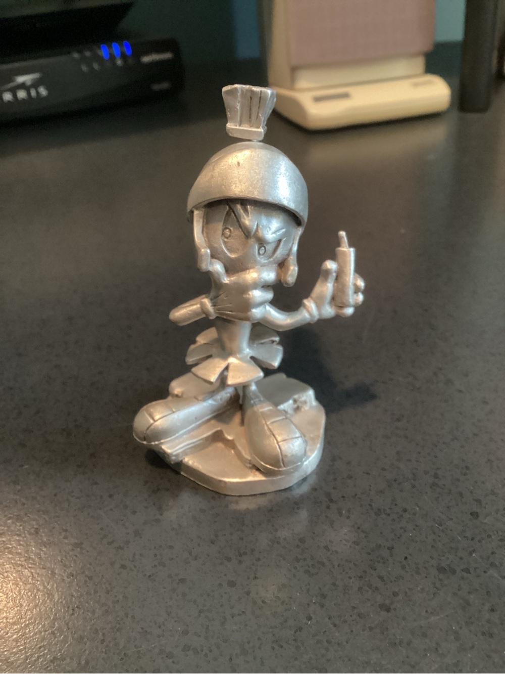 Rare vintage Marvin the Martian collectible pewter figurine
